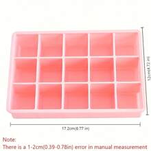 24-Grid Silicone Ice Cube Tray - Easy Release Square Ice Maker For DIY Cocktails And Beverages - Multicolor - View 5