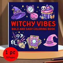 1 本 22 页巫术涂色书，适合作为儿童礼物、母亲节、妈妈礼物、返校礼物、学校用品 - 20.5x20.5cm - 查看 5
