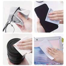 1pc Thick Microfiber Cleaning Cloth, Suitable For Wiping Eyeglasses, Smartphone Screens And Other Devices - Multicolor - View 5