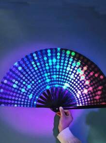 1 chiếc quạt gấp Kung Fu huỳnh quang lớn làm bằng tre, hoàn hảo để tạo không khí lễ hội tại các sự kiện. - Nhiều màu - Xem 10