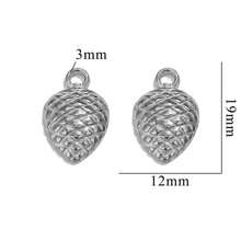 5 Pieces Of 304 Stainless Steel 18k Gold-Plated Vintage Rose Pendant Necklace And Bracelet With Titanium Steel Heart Heart Shape DIY Waterproof Leaf Pendant - Pendant - View 22
