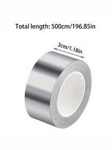 1 Roll Of Kitchen Aluminum Foil Tape, Kitchen Stove Sink Beautiful Seam, And High Temperature Water Heater Range Hood Smoking Pipe Sealing, Water Pool Edge Sealing Water Stopper, Anti-Mildew Self-Adhesive Thickened High Temperature Sticker