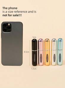 1/3/5/10pcs Portable Refillable Perfume Bottle, 5ml Travel Size Spray Bottle, Cosmetic Sample Container(Random Color)