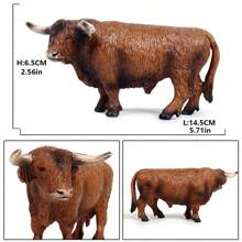 Modelo de animal de fazenda de simulação, brinquedo de estátua de vaca, modelo de vaca holandesa, presente de aniversário para crianças, brinquedo de Natal para crianças pequenas