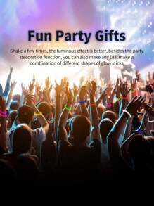 50/100支装 8英寸白色婚礼荧光棒，高品质超亮荧光棒，艺术荧光棒，灯光装饰，夜灯效果，持续发光8-12小时，为派对增添光彩，可用于制作手链、项链、霓虹灯、婚礼派对荧光棒，更鲜艳的荧光棒