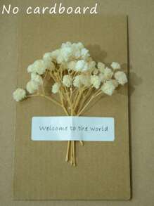 25/50/100/300 Pcs Or 50/150g Mini Baby's Breath Flowers And Other Dried Flowers - For Resin Mold Art Craft, Ivory White Flowers Bouquet For Hair Accessory, Wedding Wreath, Table Vase, Home Decor - Beige - View 4