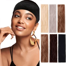 3 PCS  Velvet Wig Band Head Hair Band Adjustable Fastern No-Slip Velvet Wig Grip Headbands For Women - Multicolor - View 3