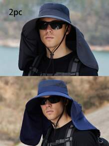 Men Detachable Outdoor Quick-Drying Waterproof Fishing Cap With Sun Protection And Breathable Design For Hiking, Hunting, Climbing And Other Outdoor Activities - A - View 17