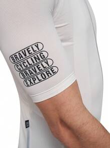 HISERWA 2025 Pro Team Premium Quality Cycling Jersey For Men, Contrast Color Design, Outdoor Sports Cycling Apparel For Spring/Summer, Made Of Nylon High Elastic Soft Fabric, Quick Dry, Breathable, Professional Bicycle Short Sleeve Outfit With Reflective Strips, Suitable For All Seasons Outdoor Cycling