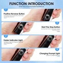 2-In-1 Rechargeable Foot File – 20pcs Replacement Frosted Pads | For Heel Calluses, Dead Skin & Nail Polish Removal - Silver - View 6