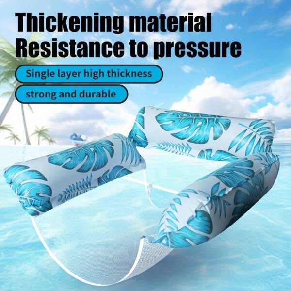 1 pièce Flotteur de piscine gonflable ultra-résistant - Chaise longue en PVC ultra-épaisse, antidérapante et séchage rapide pour adultes - Fête d'été, plage, lac, amusement aquatique dans le jardin - Flotteurs de piscine pour adultes - Chaise longue gonflable - Chaise flottante - Bouées de piscine - Flotteurs de piscine d'été