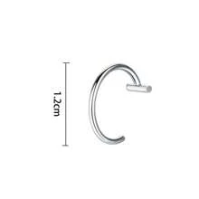 1/4Pcs Fashion Men's Fake Lip Ring Stainless Steel Personalized Non-Piercing Lip Stud Punk Style Lip Ring For Women Daily Wear Jewelry Gift
