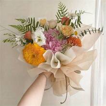 38 Sheets/Bag 2025 Graduation Decorations, Gift Bouquet Packaging Lining Paper, Korean Milk Flower Wrapping Paper, Suitable For Flower Bouquet Packaging, Father's Day, Mother's Day