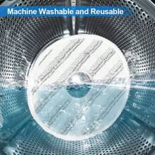 2pcs Replacement Mop Pad Heads Compatible With Spin Scrubber Mop 161822, Hook And Loop Wet & Dry Use Mop Accessories - Multicolor - View 9