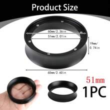 1个58/54/51毫米磁性定量漏斗和滤饼筛套装，磁性浓缩咖啡定量环，可重复使用的1.7毫米滤饼筛，316不锈钢材质，适用于所有58/54/51毫米手柄，浓缩咖啡工具，浓缩咖啡配件