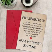 1 pièce Cartes d'anniversaire de mariage heureuses pour maris et épouses, cartes d'anniversaire de mariage douces pour couples, cartes d'anniversaire romantiques pour petits amis et petites amies, cartes de 4,72 po * 6,69 po