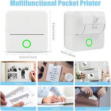 Printers - Pink Mini Printer + 1 Roll Of Thermal Paper - View 2
