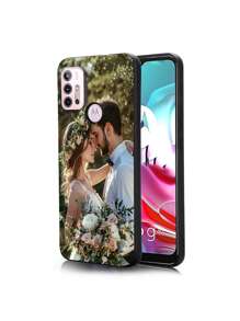 1 pieza Funda de teléfono suave de TPU con estilo de sobre personalizada para parejas para el modelo G5 G2025