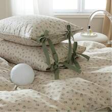 Vclife Vintage Floral Comforter Set Four Sizes, All Seasons Muslin Cotton Bedding Set, 3 Pieces Farmhouse Shabby Chic Jacquard Floral Comforter Set Perfect For Women And Men - 化纖印花被子-花骨朵 - 查看 6