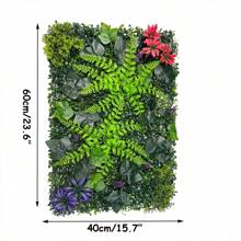 1pc Artificial Hedge Grass Wall Panel,Artificial Mat Greenery Panels Topiary Hedge Plant, Privacy Hedge Screen Suitable For Outdoor Garden Backyard Fence Fence Privacy Screen And Indoor Wall Decor - Multicolor - View 3