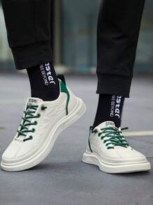 Comfortable And Versatile Men's Sports Shoes, Men's Summer Lightweight Breathable Non-Slip Sports Shoes, Comfortable Breathable Running Shoes For Men. - 綠色 - 查看 4