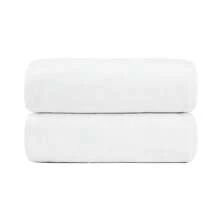 Bath Towels 2 Packs 30 X 60 Microfiber Absorbent Fast Drying Super Soft Beach Towels White Summer, Holiday Home Bathroom Decor