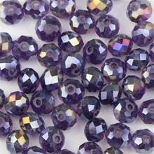 100pcs 8mm Multi-Colored Faceted Czech Glass Round Crystal Beads - Suitable For DIY Jewelry, Charm Necklaces And Bracelet Making