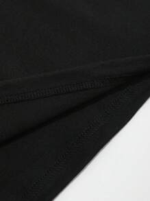 Customized Men's T-Shirt For Spring/Summer, Personalized With Photo/Design/Selfie/Family/Pet/Couple/Picture, Customized Text/Blessing/Name, Father's Day Gift, Valentine's Day Gift, Ideal Gift For Him, Casual Sports T-Shirt, Gift For Dad, Custom Photo, Holiday Gift, Meaningful Commemorative Gift, Shirt For Him, Surprise Gift, Men's Top, Gift For Boyfriend, Gift For Husband - Black - View 5