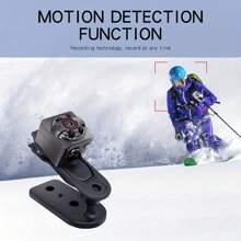 1 pezzo Fotocamera compatta ultra grandangolare mini con visione notturna a infrarossi, rilevamento del movimento - Portatile, controllo touch, batteria ricaricabile, adatta per sport all'aperto e fotografia aerea, fotocamera per sport all'aperto | Fotocamera con obiettivo circolare | Fotocamera con schermo touch
