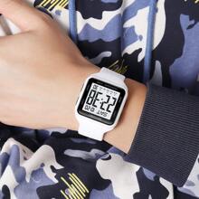 SKMEI 2440 数字男士双时区手表休闲简约多功能腕表 50 米防水 LED 手表 - 均碼 - 查看 8