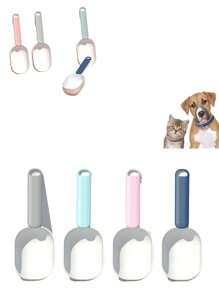 1件全新宠物用品，原装猫狗喂食勺，宠物喂食勺，狗狗用品，狗粮勺，宠物喂食勺，猫粮勺，狗粮勺，多功能，简约优雅设计，宠物用品 - 彩色 - 查看 3