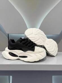 Zapatillas de elevación casual para exteriores con suela gruesa, transpirables y ligeras, de estilo elegante y moderno para hombres