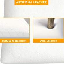 Set de 5 protectores de pared adhesivos suaves y de color liso minimalista de Cycleader, de fácil aplicación, de espuma de poliuretano (PU) suave para cabecera de cama, tatami y decoración de pared