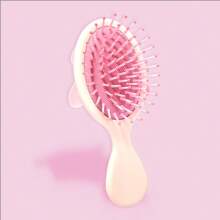 Miniso Sanrio My Melody 3D Ergonomic Massaging Air Cushion Detangling Comb With Sanrio Characters Design, Pink (1PC) - Pink - View 3