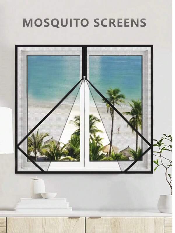 Invisible Mosquito Proof, Dust-Proof Mesh Window Screen, Easy Removable Self-Adhesive