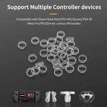 AOLION 4PCS Protect Joystick Silicone Ring For Steam Deck/Quest2/Pico4 Wear Resisting Rubber Joystick Cover For PSV VR2/Meta Pro