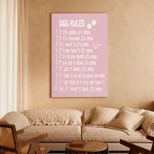 1pc Framed Canvas Poster, List Wall Art Canvas Paintings, Ideal Gift For Bedroom Living Room Corridor Wall Art Room Decoration - Multicolor - View 2