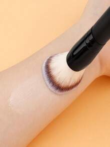 Pennello per il trucco bifacciale - pennello angolato per il contouring e pennello piatto per la base, per BB cream, fondotinta liquido, miscelazione senza soluzione di continuità, sfumatura e contouring (set di pennelli professionali per cosmetici)