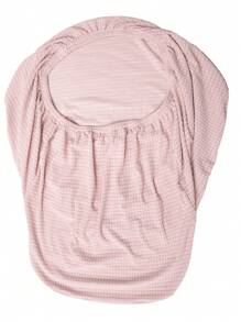 Funda de silla de oficina con reposabrazos altos de color rosa piel, impermeable e integrada, con forma elástica. Funda universal todo incluido para silla de computadora, silla de comedor de hotel, silla de maquillaje. - cuero rosa - Ver 6