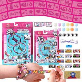 Wearable And Shareable Sticker Bracelets, Includes 80/160 Mini Stickers, Mystery Reveal Sticker Rolls, Over 1000 Designs To Explore And Collect, Perfect For Party Favors And Birthday Gifts