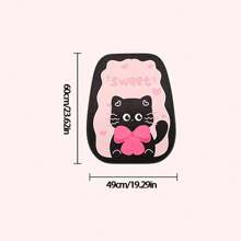 1 件可爱蝴蝶结、心形、猫咪卡通汽车座椅垫防滑座套，适合所有季节 - 均碼 - 查看 13