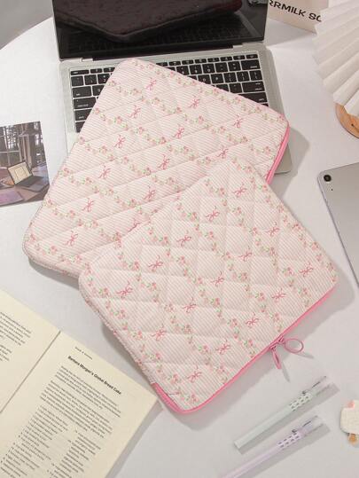 1Pc Floral & Strip Pattern Tablet Bag 11 Inch /13Inch Computer Bag Colourful Cute Protection Case Small Bag File Bag Laptop Sleeve Computer Carrying Case Bag 11 Inch/13Inch Portable Table Cover Bags For Mac Book ASUS For Tablet Handbag Case 9-13inch Compatible With Ipad Air 4 Pro 11 Mini 5 IPad Case Compatible With Samsung Shockproof Pouch Bags