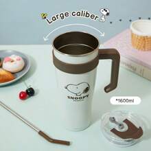 Miniso 史努比系列巨无霸大容量吸管钢杯1600mL/54.1oz, 大容量 (1个) - 彩色 - 查看 7