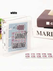 1pc Mini Budgeting Challenge Loose-Leaf Planner With Envelopes - Wallet - View 8