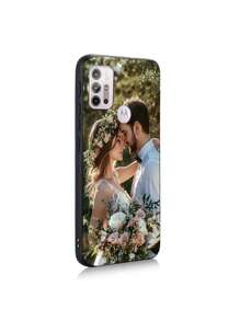 1 pieza Funda de teléfono suave de TPU con estilo de sobre personalizada para parejas para el modelo G5 G2025