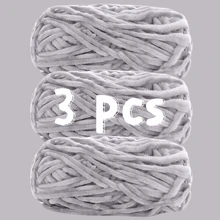 3 Packs 300g (100g*3) High Quality Velvet Chenille Yarn, Soft & Fine Texture, Skin-Friendly & Warm, Non-Shedding, Suitable For Knitting Sweaters, Coats, Slippers, Hats And DIY Handicrafts - 3-pc - View 19