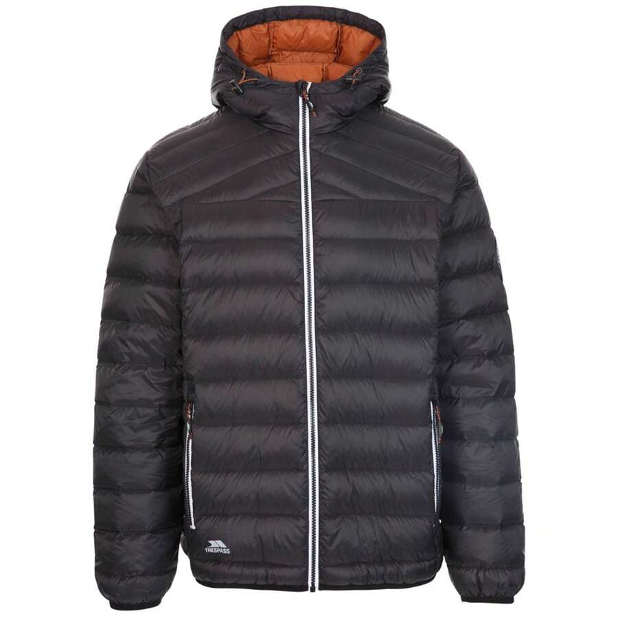 Trespass Mens Whitman II Down Jacket (Black/Rust) - Black - View 1
