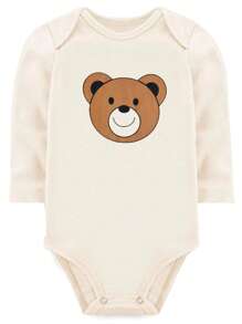 Baby Bodysuit Kit 5 Pieces Suedine Bear Dapeen 19372 Black - Multicolor - View 4