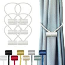 Farfallarossa Mocne magnetyczne cylindryczne ściągacze do zasłon (1/2/4/6 sztuk), nie wymagają wiercenia, łatwe w regulacji, pasują do różnych stylów zasłon. Łączą w sobie praktyczność i estetykę, idealny wybór do dekoracji domu i zapewnienia funkcjonalności.