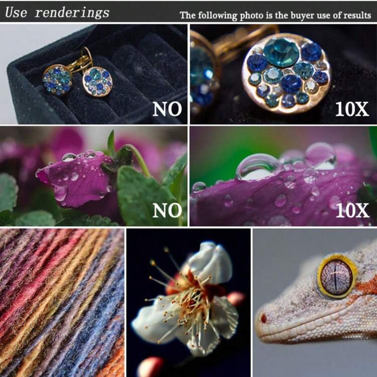 KnightX Close-Up Macro Filter 10X DSLR Lens Accessory, Water-Resistant, Premium Optical Glass, Fits Multiple Sizes For Canon Nikon Cameras 49mm 52mm 55mm 58mm 62mm 67mm 72mm 77mm - Multicolor - View 4